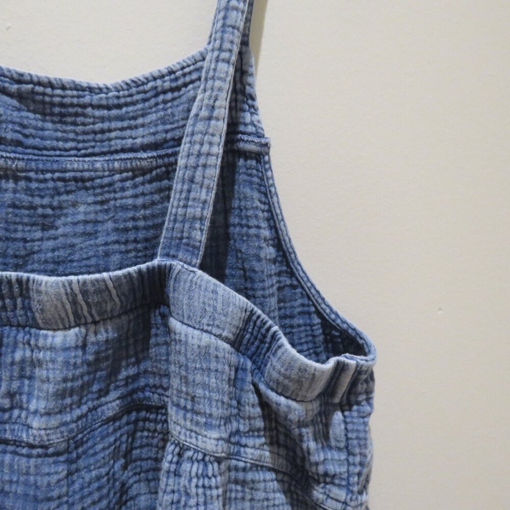 ANTHROPOLOGIE LA BIZ Maronie Relaxed Gauze Shortalls in Light Blue Medium Beachy - Picture 13 of 16